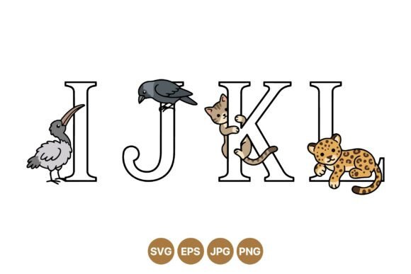 Animal Alphabet Letter Clipart