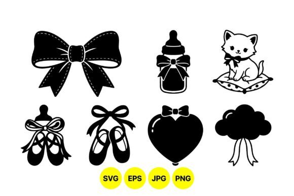 Cute Baby Shower Clipart Set