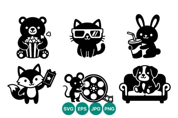 Cute Cartoon Animals Vector Art