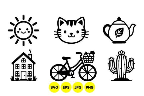 Cute Hand Drawn Icon Collection