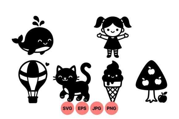 Cute Kids Cartoon Clipart Pack