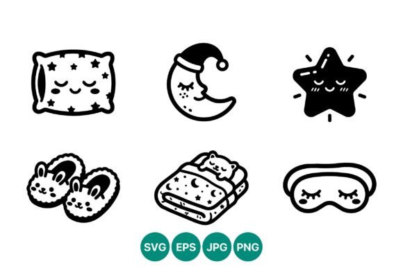 Cute Sleep Icons Set: A Designer’s Real-World Embroidery Review