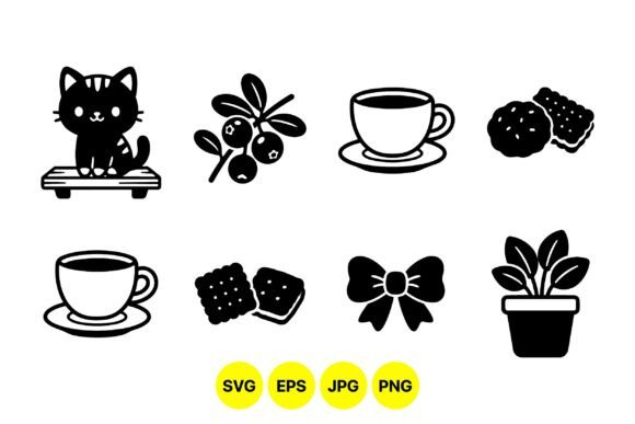 Cute Tea Time Icon Clipart