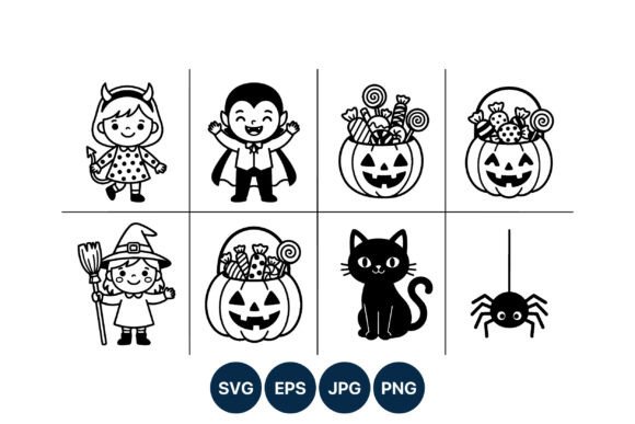 Halloween Character and Candy Icons