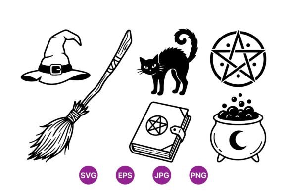 Witchcraft Magic Clipart Set